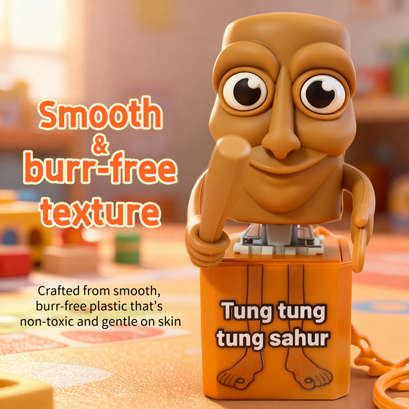 タンタンタン サフールキーホルダー 木製スティックマンボタン - Kids Quiet Toys のレビューと価格