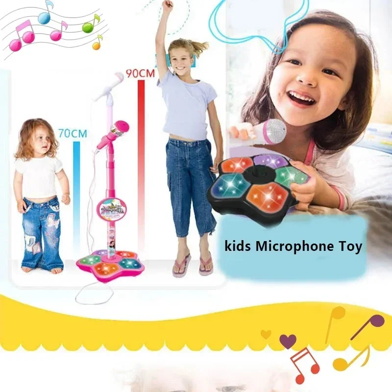 キッズマイク スタンド付き カラオケソング 縦型マイク 楽器 - Kids Microphone Karaoke のレビューと価格