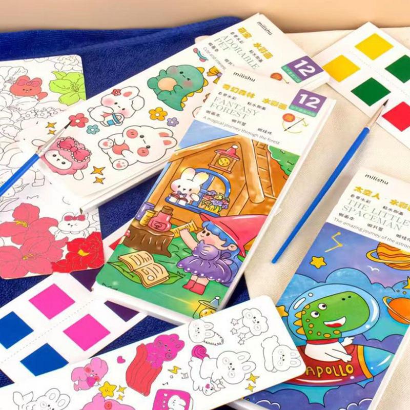 子供と学生のための水彩絵の具,着色おもちゃ,ブックマーク用品 - Kids Toys Drawing のレビューと価格