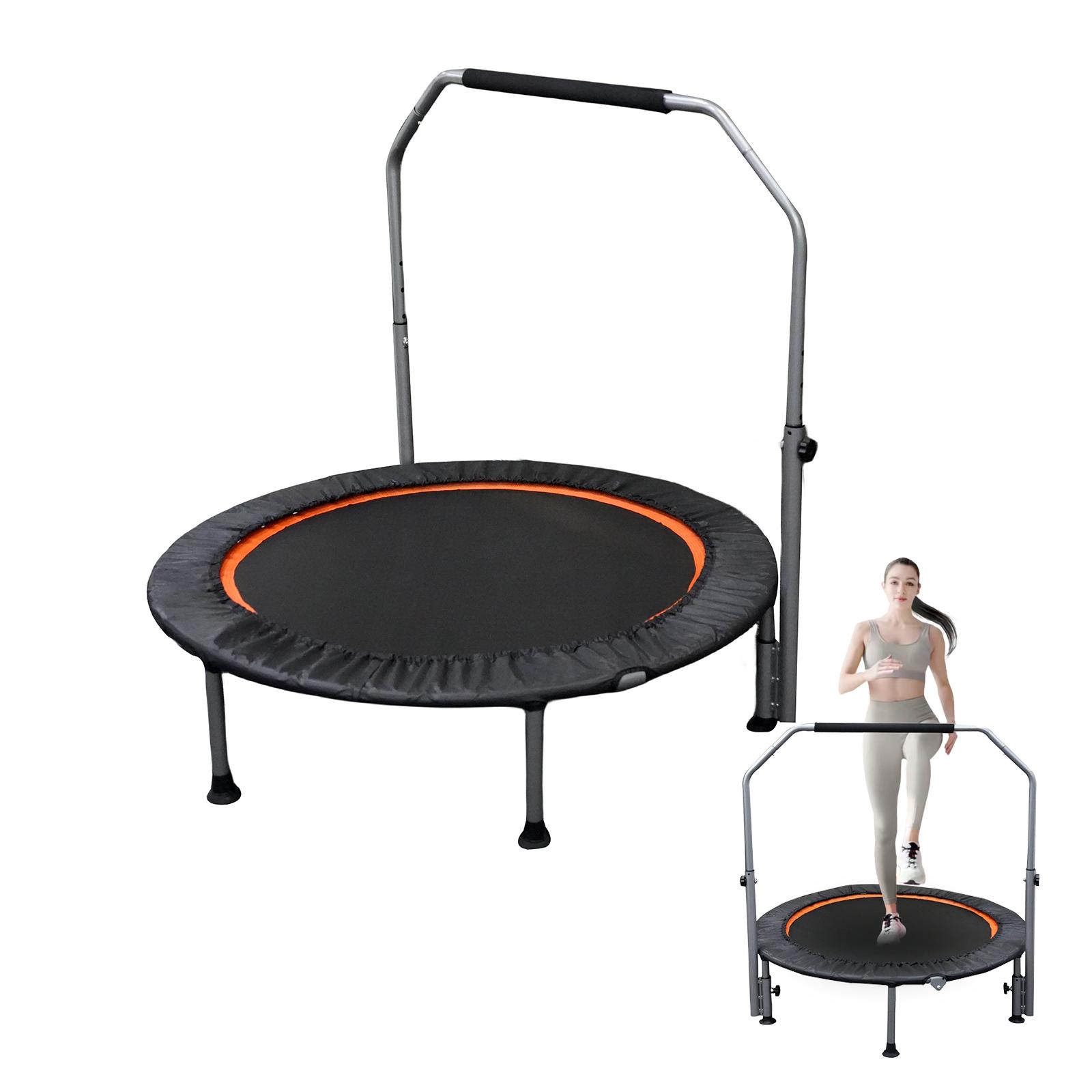 大人用折りたたみ式ミニフィットネストランポリン、調節可能なハ - Trampoline Mini Indoor のレビューと価格