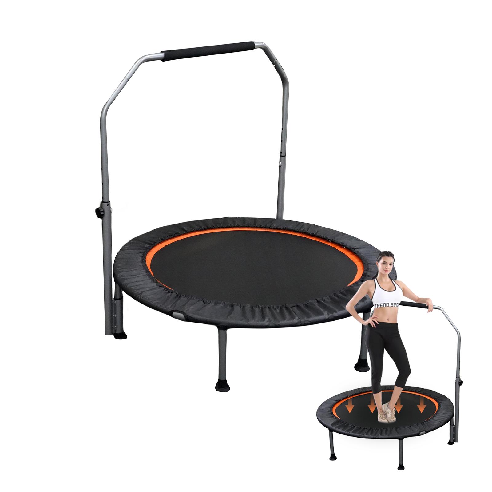 大人用折りたたみ式ミニフィットネストランポリン、調節可能なハ - Trampoline Mini Indoor のレビューと価格