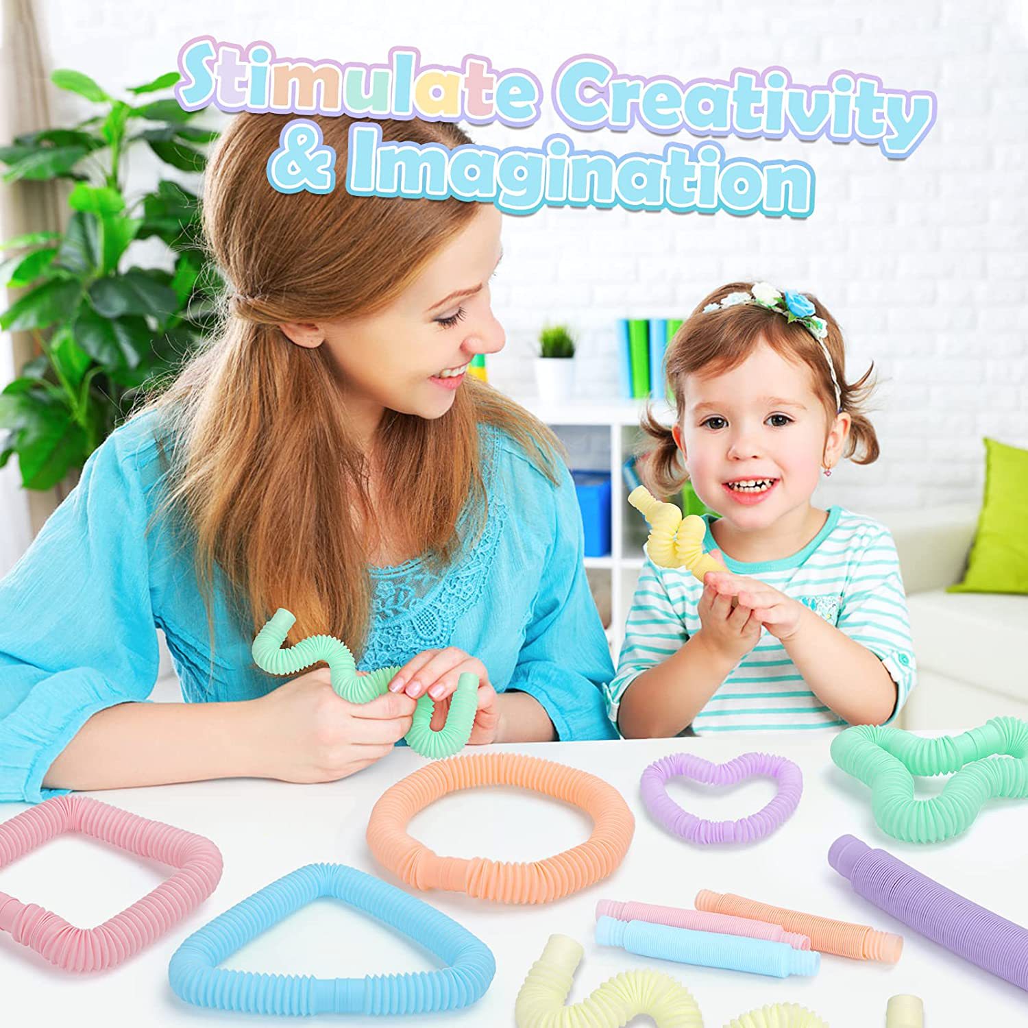 カラーポップチューブ伸縮式波形パイプフィジェットおもちゃスト - Kids Toys Play Youtube のレビューと価格