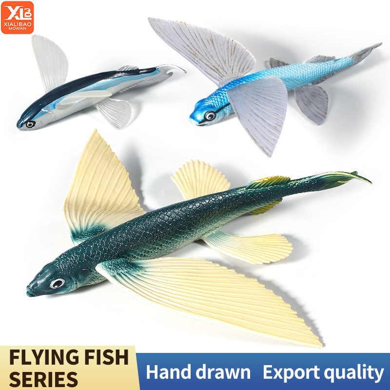 海洋動物水中世界トビウオセットアクションフィギュア海洋生物モ - Kids Toys Packaging のレビューと価格
