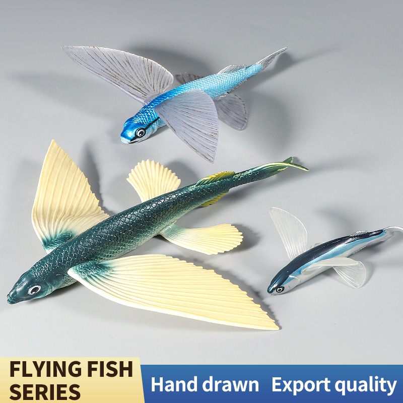 海洋動物水中世界トビウオセットアクションフィギュア海洋生物モ - Kids Toys Packaging のレビューと価格