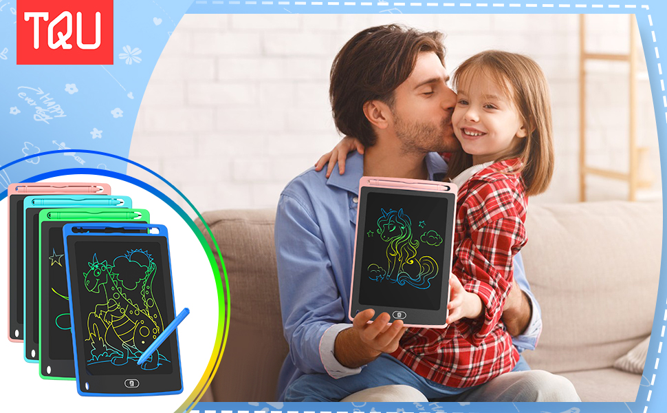子供用LCDライティングタブレット、8.5インチカラフルな落 - Kids Toys Drawing のレビューと価格