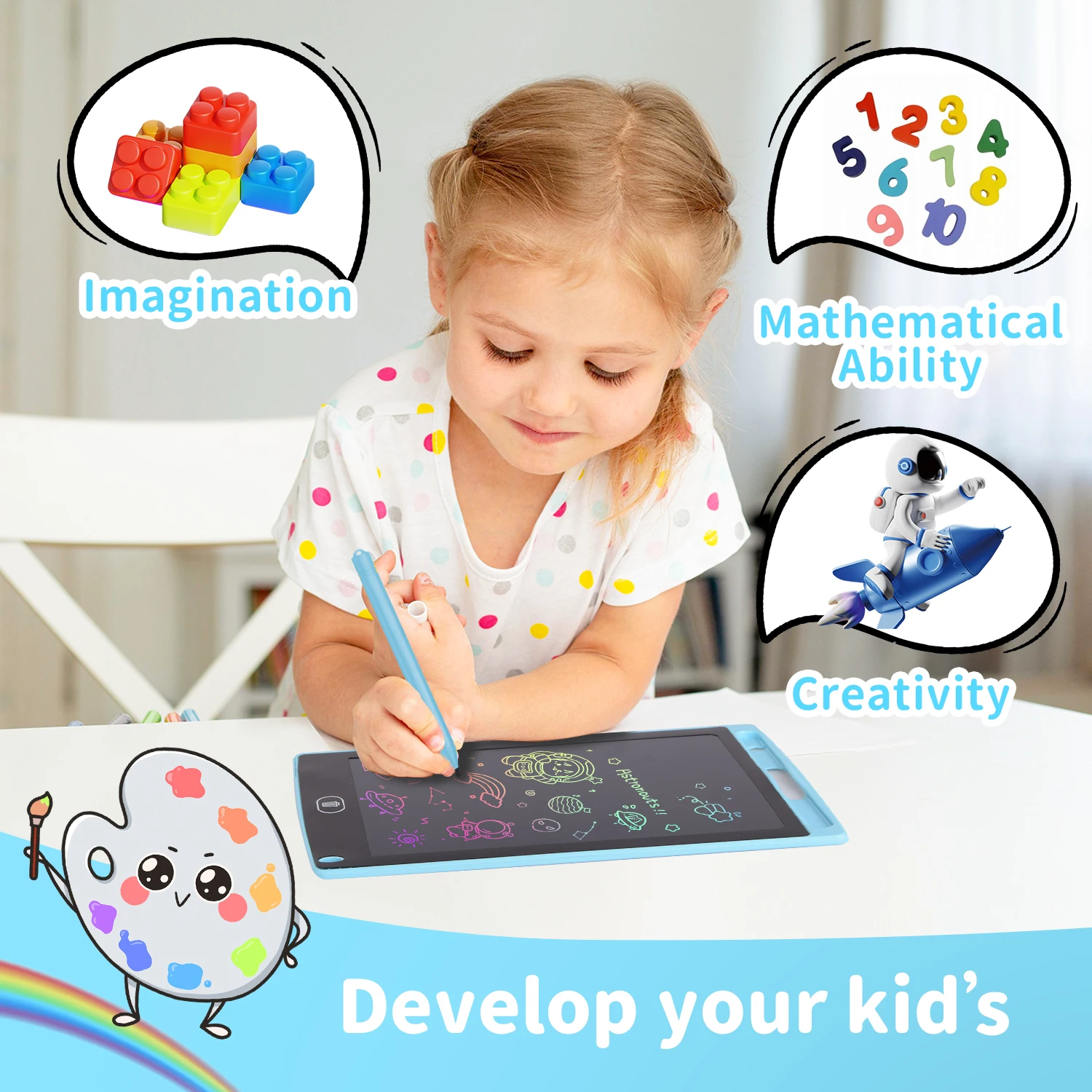 8.5 インチ LCD ライティングタブレット描画ボード落書 - Kids Toys Drawing のレビューと価格