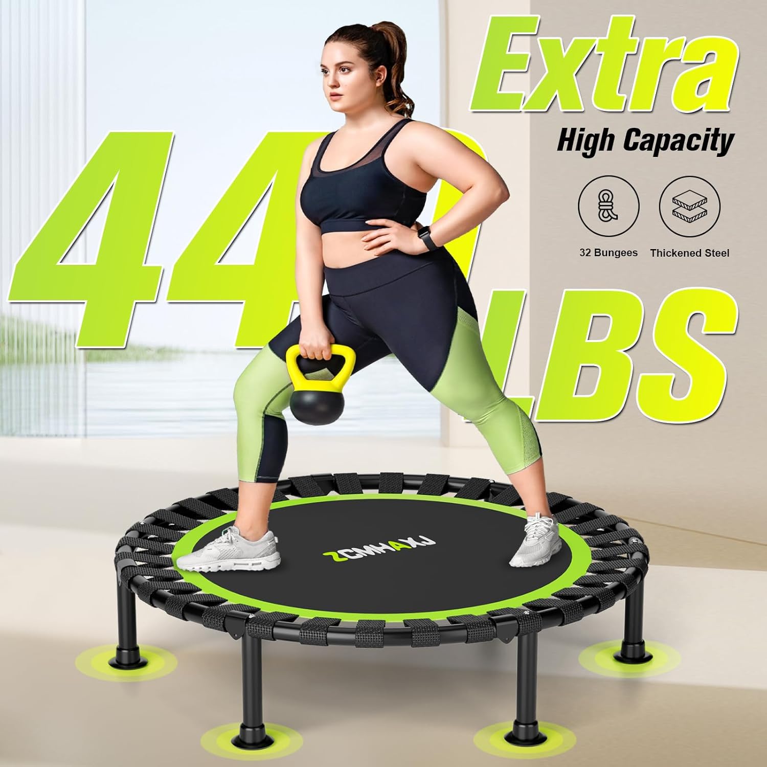 折りたたみ式ミニトランポリン 40インチ ポリプロピレンPP - Trampoline Mini Indoor のレビューと価格