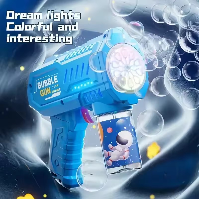 自動バブルマシン、多穴バブルブロワー、バブル液付き、子供用屋 - Kids Toys Packaging のレビューと価格