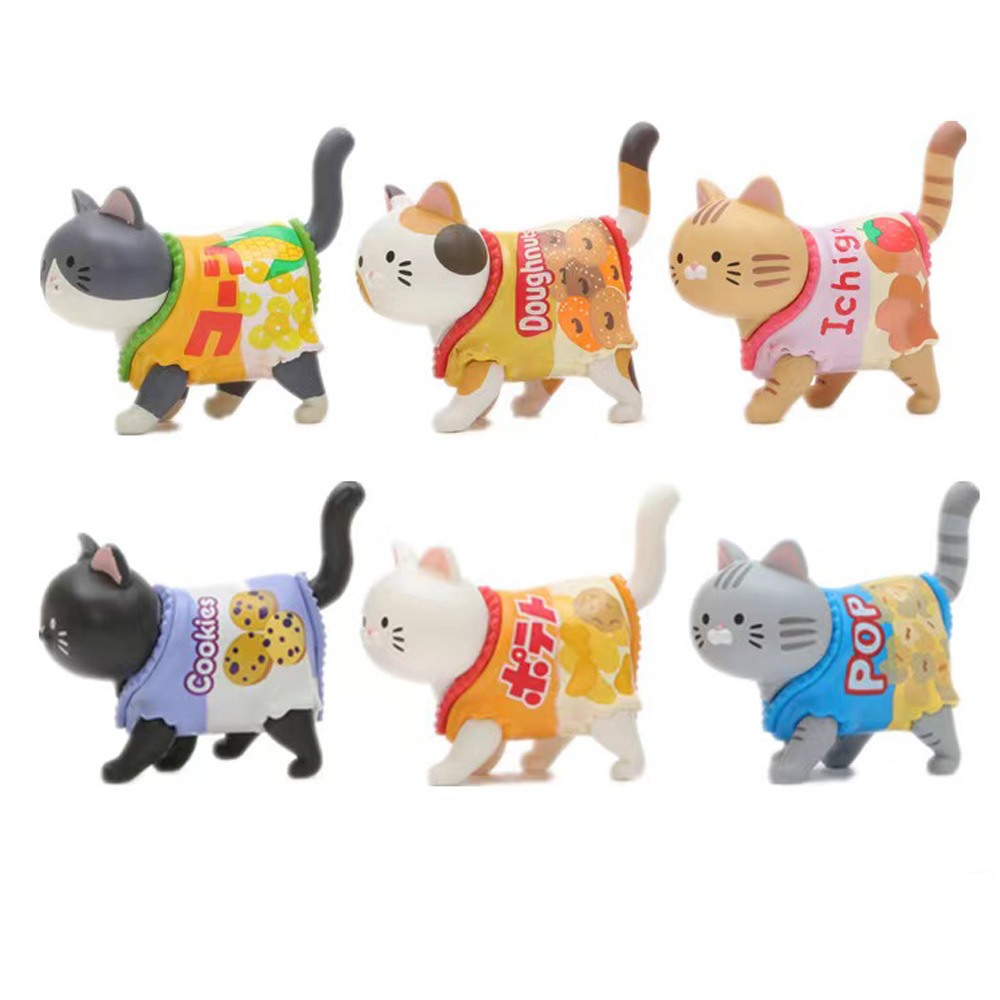 猫がテーマのブラインドボックスキャンディ包装スナックフィギュ - Kids Toys Packaging のレビューと価格