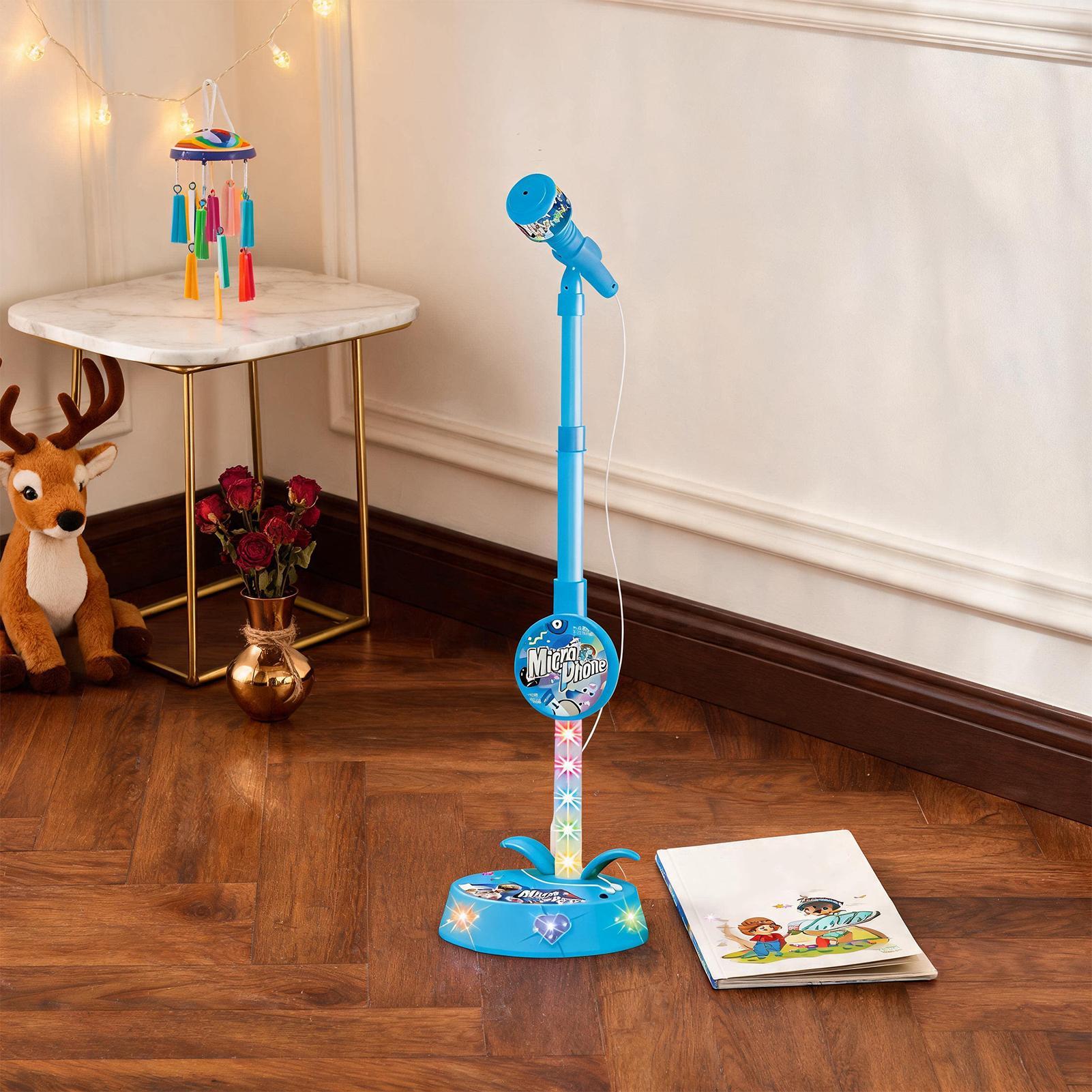 子供用マイク スタンド付き ワイヤレス 高さ調節可能 ポータ - Kids Microphone Karaoke のレビューと価格