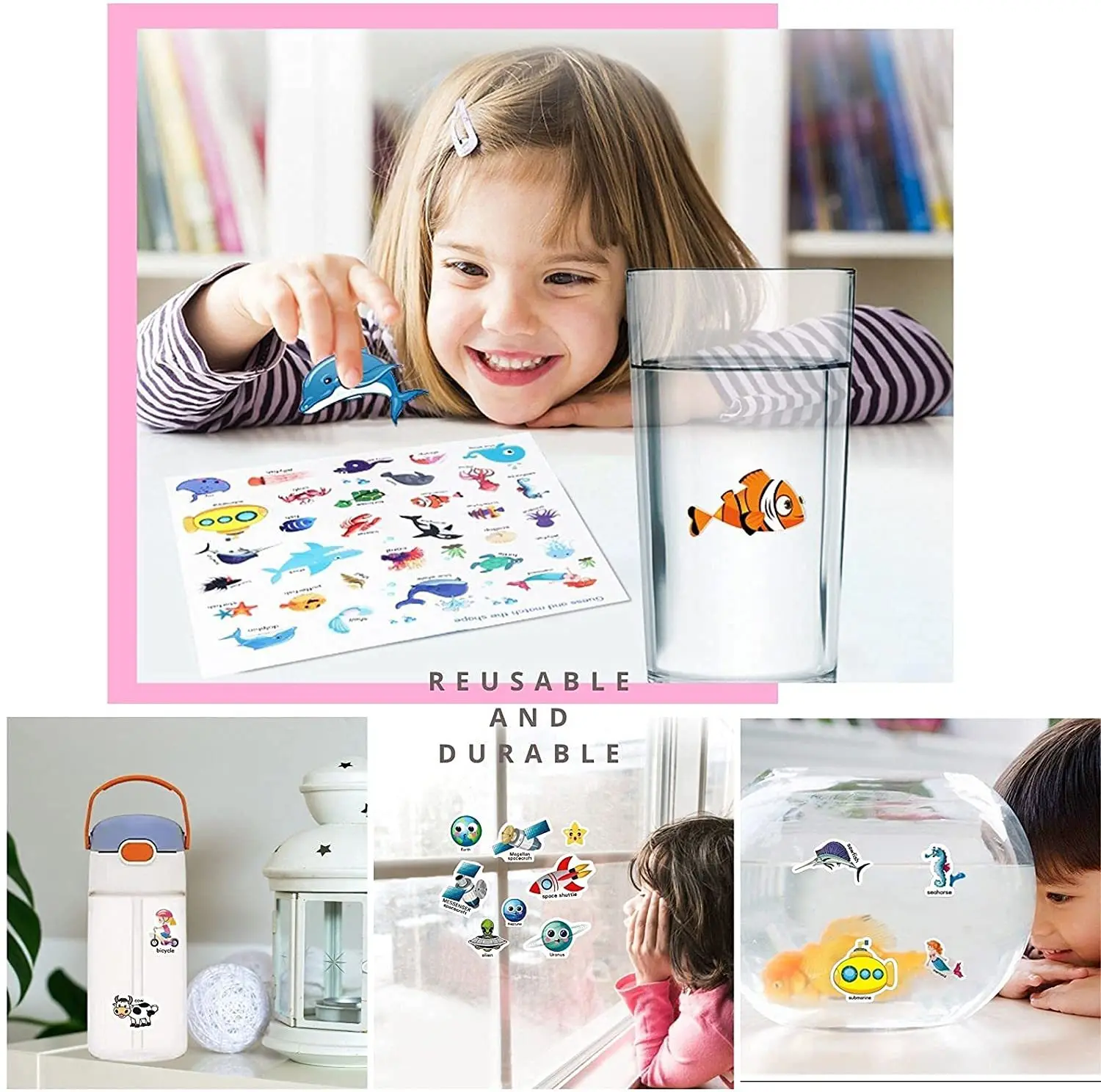 子供再利用可能なステッカーブック複数のシナリオ漫画 DIY  - Kids Toys 10 Year Old のレビューと価格
