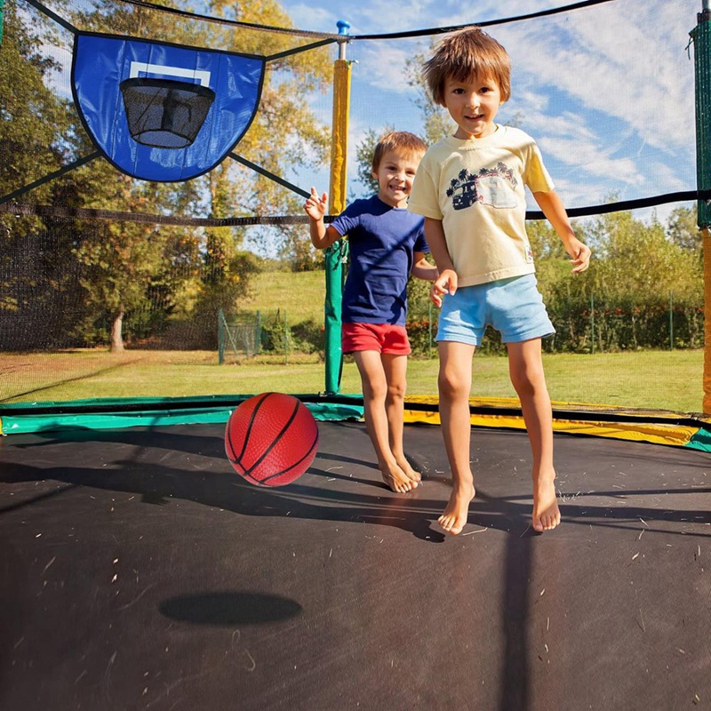 トランポリンバスケットボールフープキット,ポンプとミニボール - Trampoline Mini Indoor のレビューと価格