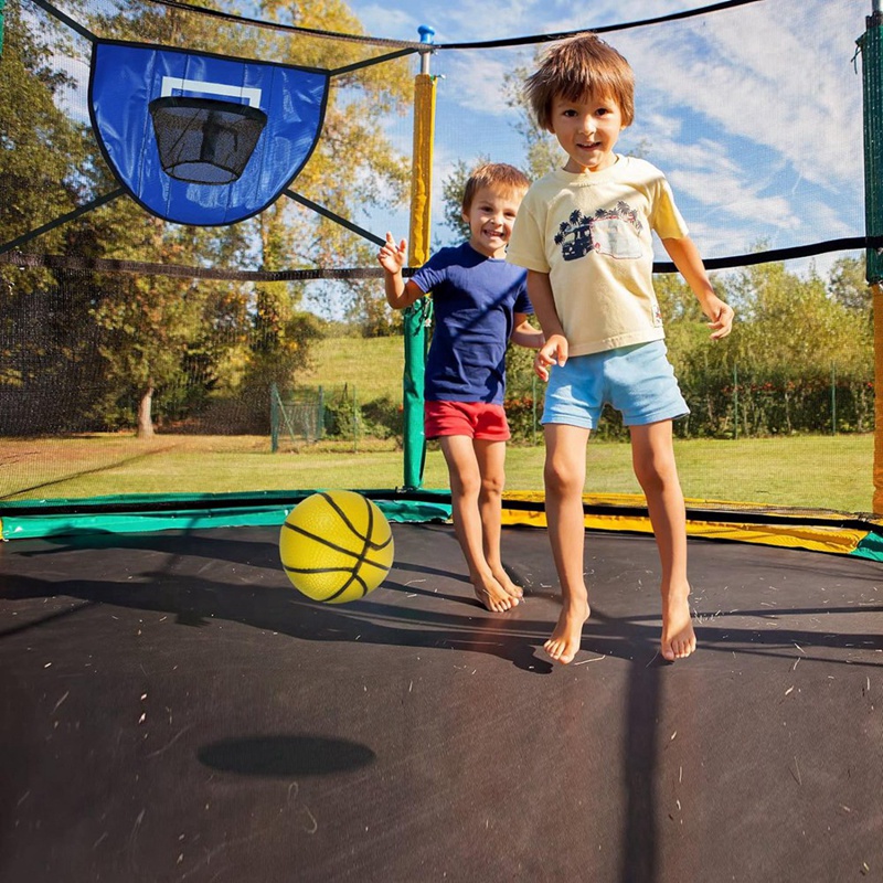 トランポリンバスケットボールフープキット,ポンプとミニボール - Trampoline Mini Indoor のレビューと価格
