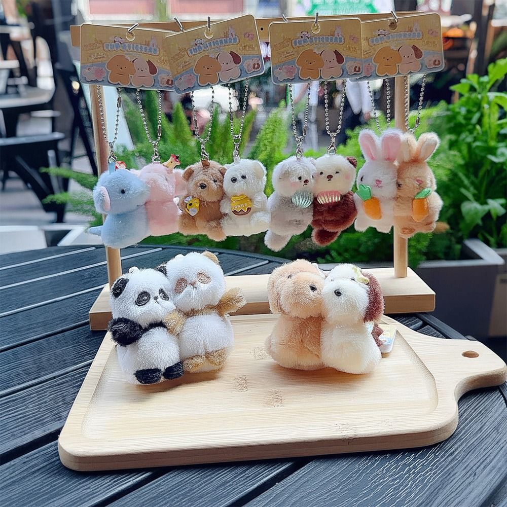 カワリ漫画動物の親友幸運のお守り多色ぬいぐるみキーホルダーペ - Kids Toys Elephant のレビューと価格