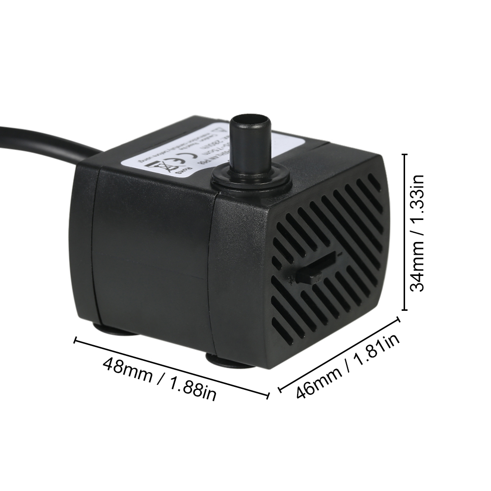 180L/H 2.5W 水族館卓上噴水池水庭および水耕システ - Bubble Machine Outdoor のレビューと価格