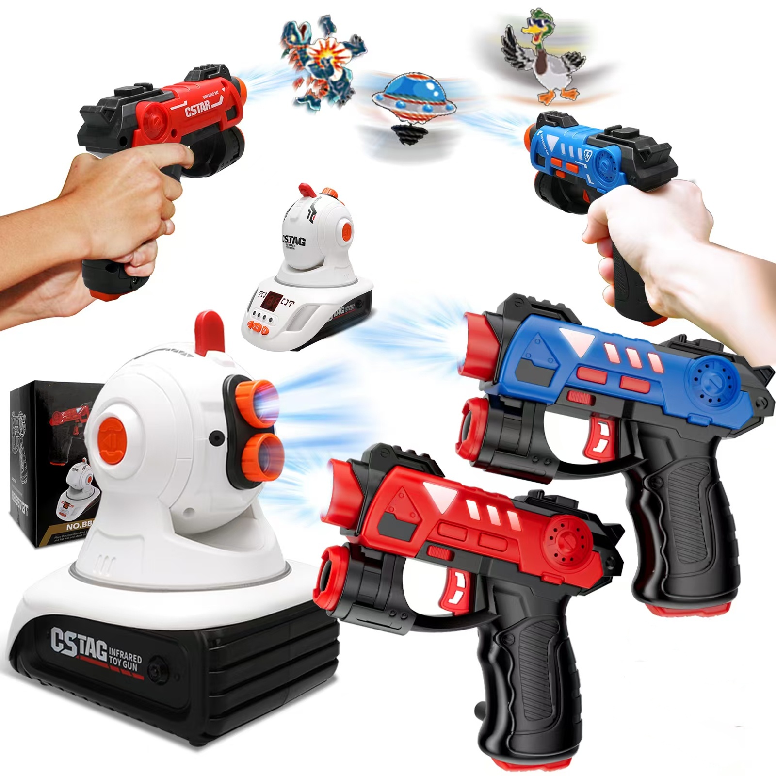 CSTAG アヒル狩猟シューティングゲーム キッズトイ 赤外 - Laser Tag Set Kids のレビューと価格