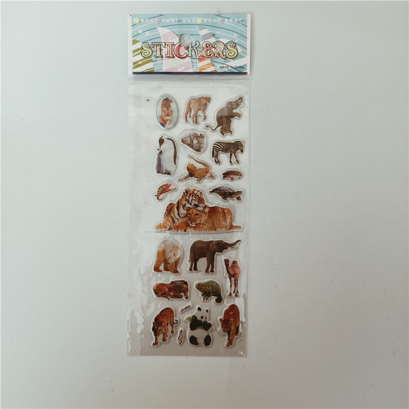 6 個野生動物スタイルステッカークラシックおもちゃスクラップ - Kids Toys Elephant のレビューと価格