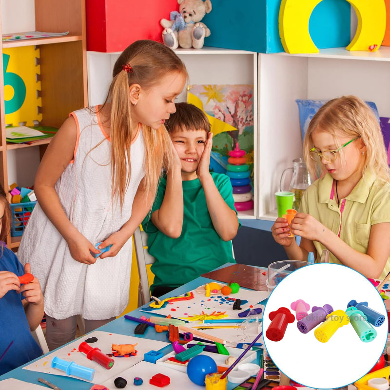 創造的な粘土押し出しモデルツール、針管押し出し機、遊び生地ア - Kids Toys Play Youtube のレビューと価格