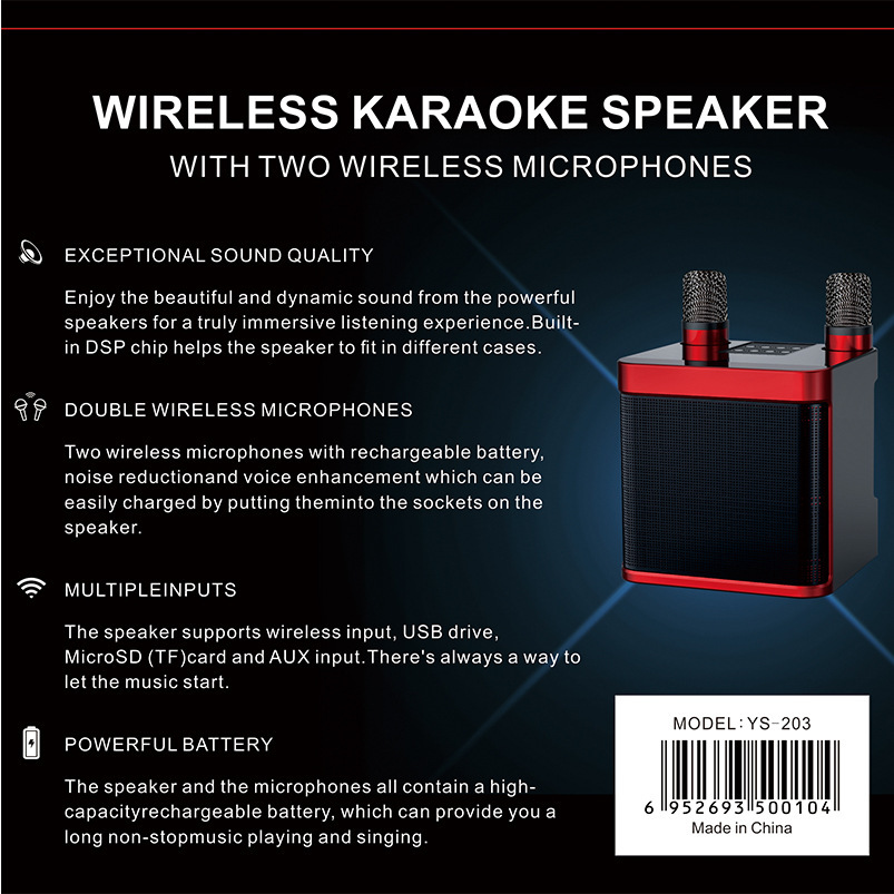 KTVステレオカラオケマシン ポータブルBluetoothカ - Kids Microphone Karaoke のレビューと価格