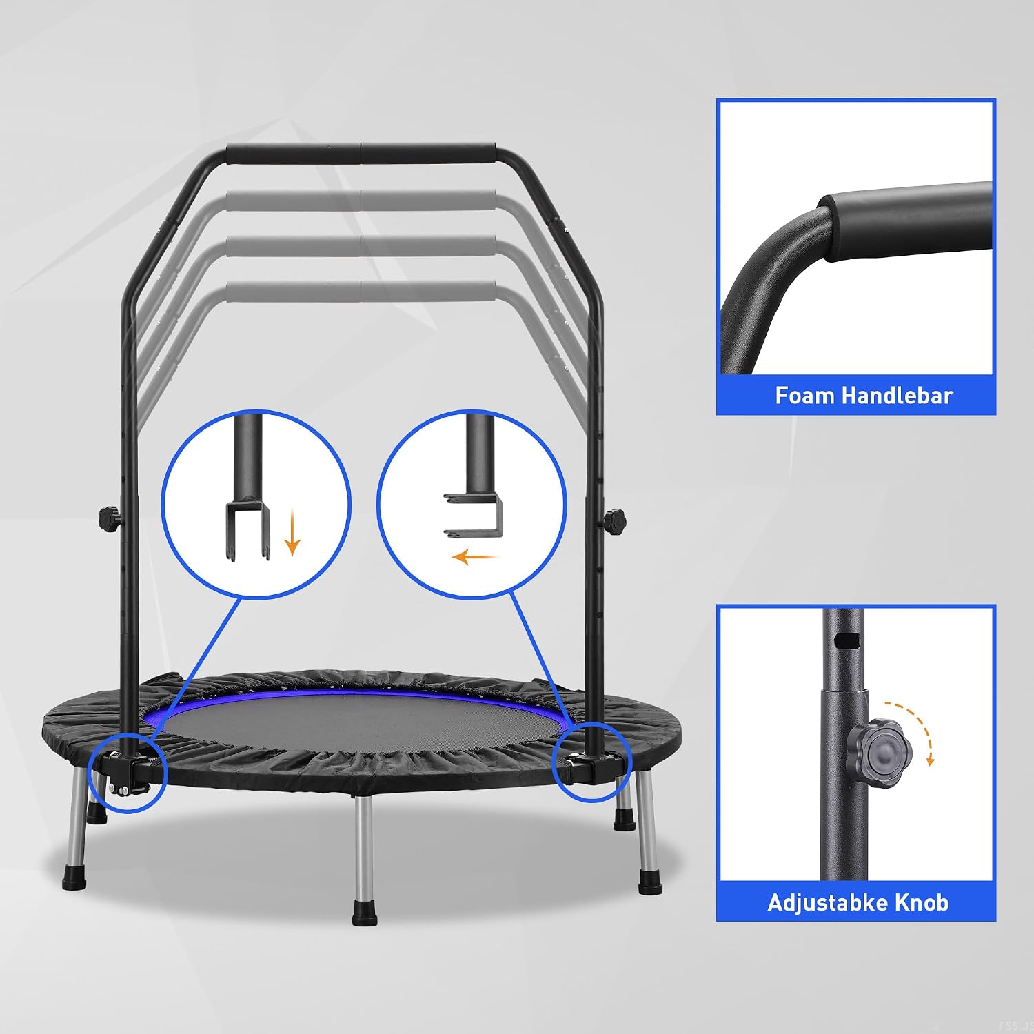 40-48インチ ミニトランポリン リバウンダー、大人と子供 - Trampoline Mini Indoor のレビューと価格